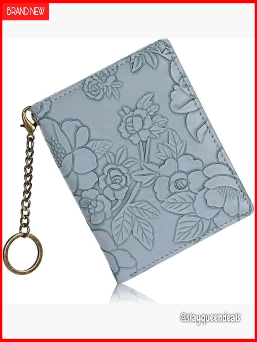 Slim RFID Blocking Mini Wallet with 6 Card Slots & Coin Pocket